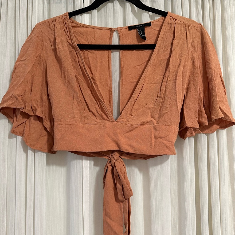 Cropped dressy blouse